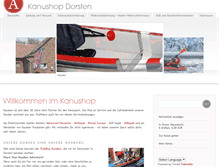 Tablet Screenshot of kanushop.com